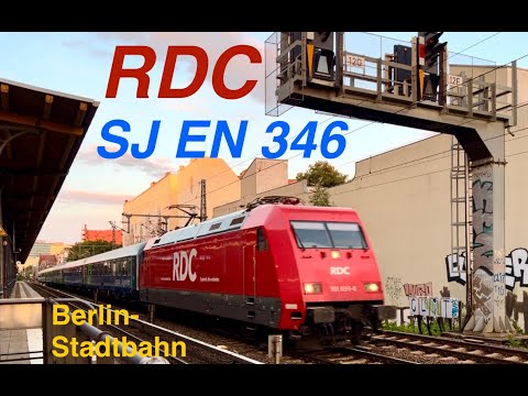 RDC / SJ - NIGHTTRAIN EN 346 TO STOCKHOLM CENTRAL @ Berlin-Stadtbahn S-Bahnhof Savignyplatz