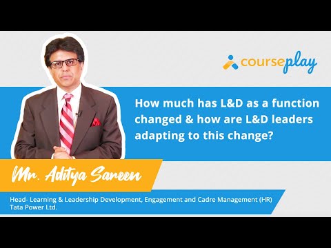 Mr. Aditya Sareen, talks about the recent changes in L&D