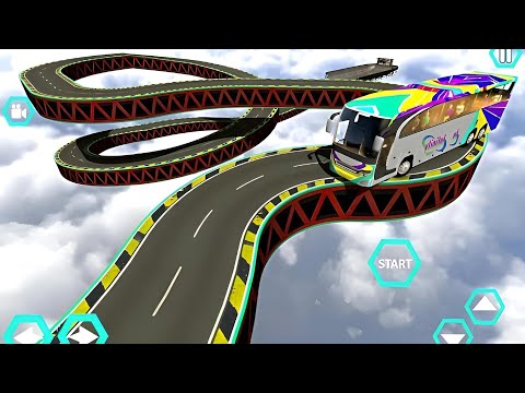 Impossible Bus Stunt Driving 2024 - Mega Ramp Racing Driving Simulator - Android Gameplay #1