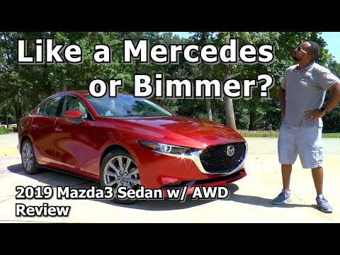 2019 Mazda3 Sedan Premium AWD Review - Like a Mercedes or Bimmer?
