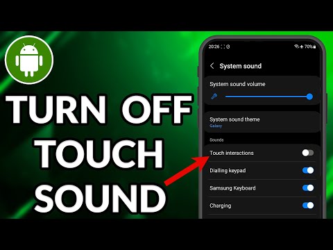 How To Turn Off Touch Sound On Samsung