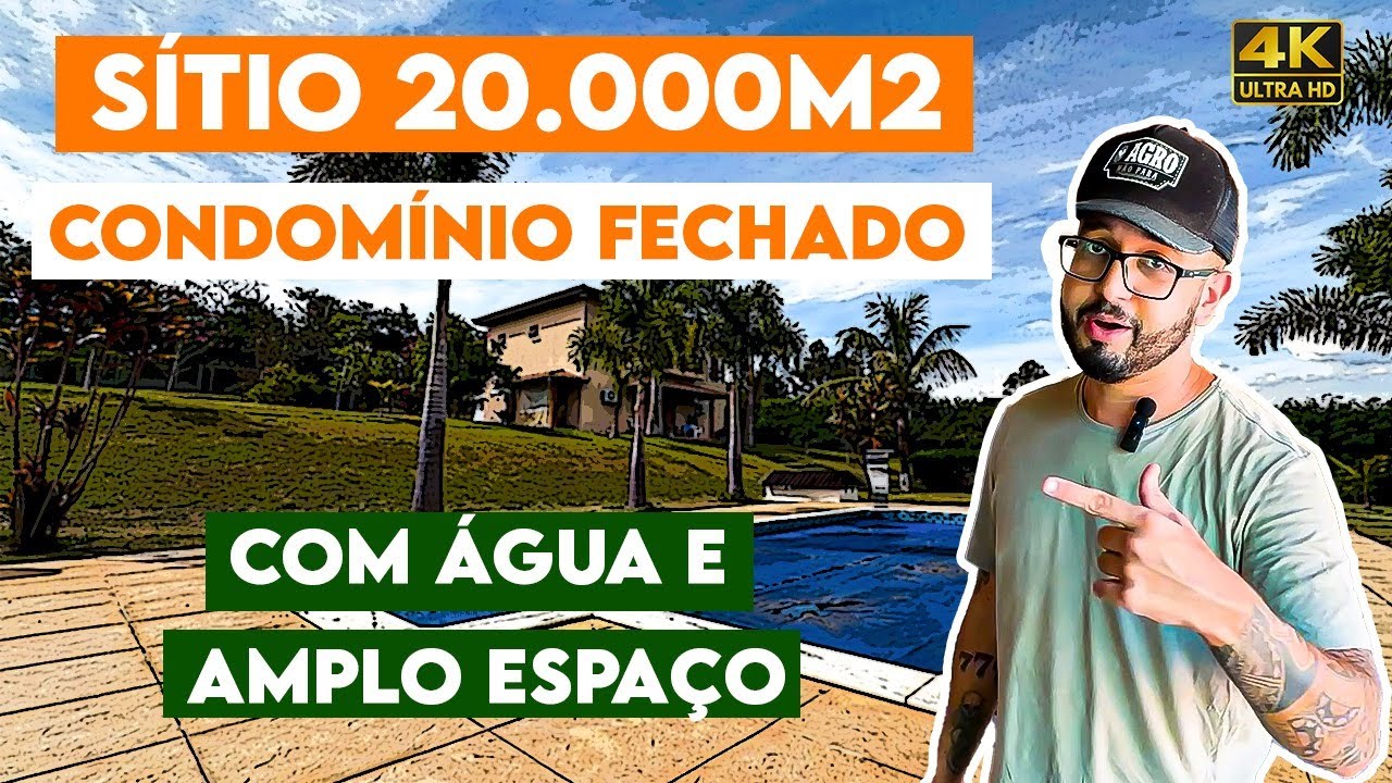 SÍTIO CONDOMINIO FECHADO, 20.000m² - PORTEIRA FECHADA - COM MUITA ÁGUA