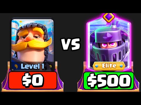 $0 vs $500 Clash Royale Account (F2P vs P2W)