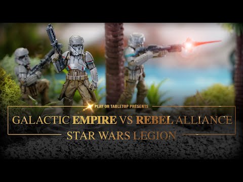 The Battle of Scarif | Star Wars Legion.  Rebels vs The Empire.