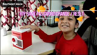Toy ATM Bank or Money Safe Password Change / Reset