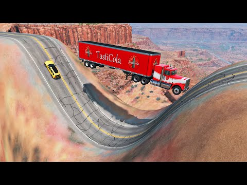 Cars vs Giant Pit – BeamNG.Drive