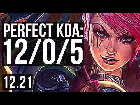 VI vs ELISE (JNG) | 12/0/5, Legendary, 600+ games | EUW Diamond | 12.21