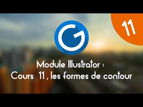 Formation IMM Module Illustrator Cours tuto 11 les formes de contour