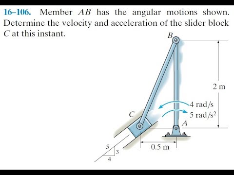 Lecture 16 - Example 2: Relative Motion Analysis - Acceleration