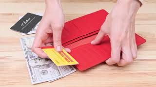 Вертикальне портмоне SHVIGEL 13990 червоний