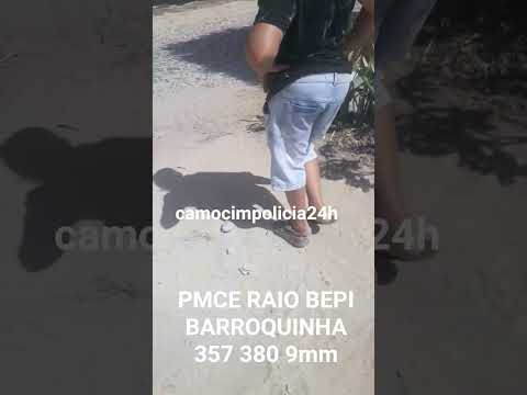 BARROQUINHA-CE prefeito cria confusão para entrar em seção PMCE RAIO BEPI acidente  Pistola 380 938