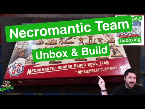 Necromantic Team Unbox & Build - Blood Bowl 2020 (Bonehead Podcast)