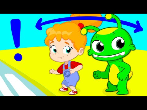 Groovy el Marciano | Aprende seguridad vial básica para niños | Señales de tráfico y semáforo