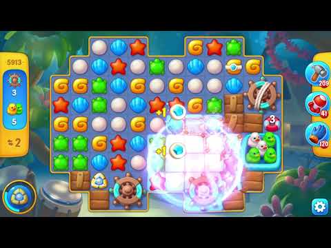 Fishdom 5913 Super Hard Level - 11 moves - NO BooSTERS