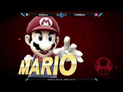 Gambit: June Losers Top 8 - A51|Coco (Mario) vs PoW!|Kami (Mewtwo)