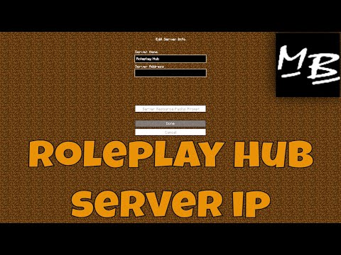 Minecraft Roleplay Hub Server IP Address