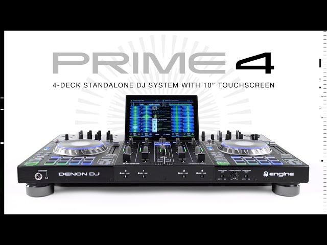 Video teaser for Denon DJ Prime 4, 4-Deck Standalone DJ System with 10" Touchscreen