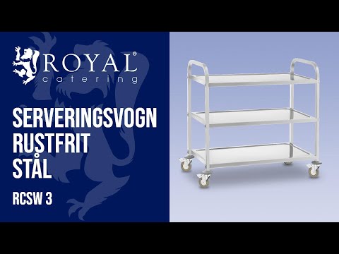 Produktvideo - Serveringsvogn – 3 bordplader - 500 kg