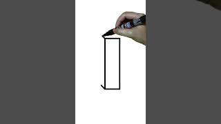 HOW TO DRAW 3D Letter I