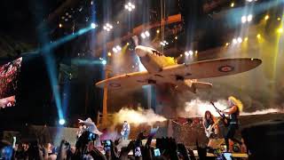 Iron Maiden live Los Angeles intro Aces high Ufo Churchill&#39;s Speech