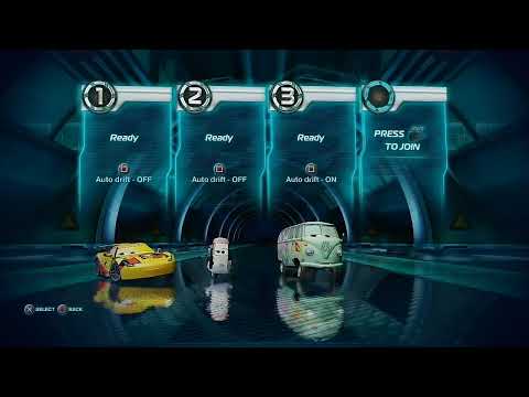 Cars 2 video game Miguel Camino vs Daisu Tshami vs Fillmore in Oil rig Arena challenge (Request)