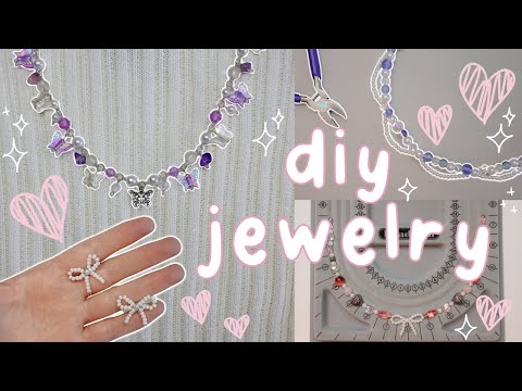 DIY ♡ aesthetic ♡ jewelry - EASY + BEGINNER FRIENDLY!