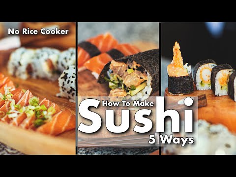 How To Make Sushi At Home Without A Rice Cooker - [5 ways]