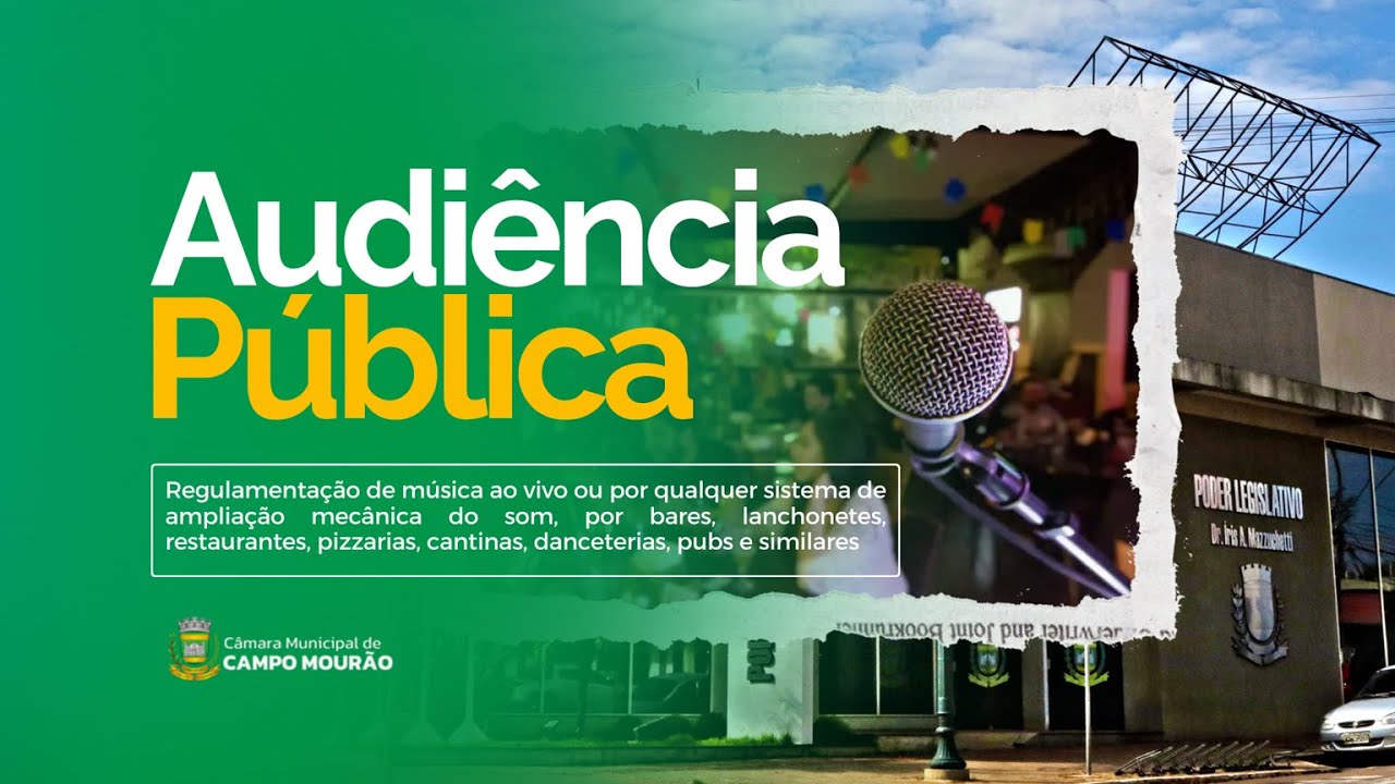 Audiência Pública - Regulamentação de música ao vivo