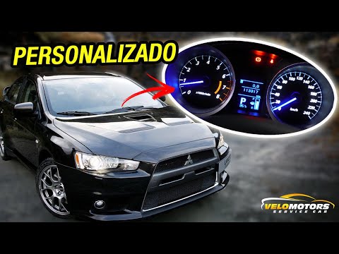 MITSUBISHI LANCER E ASX SAI LARANJA ENTRA O BRANCO E AZUL PERSONALIZAÇÃO PAINEL E INTERIOR