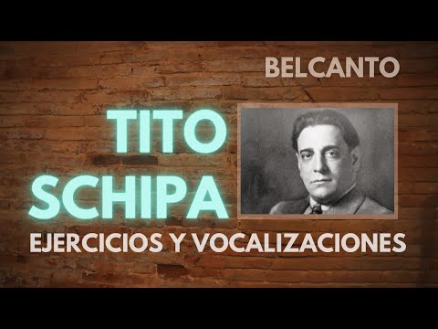 Ejercicios de Belcanto por Tito Schipa  | Canto Lírico | RUTINA VOCAL