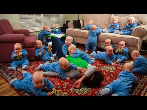 Her husband abandoned her because she gave birth to 17 twins see how they became after 20 years