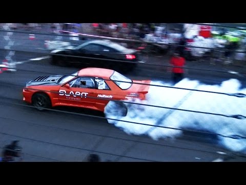 Reisbrennen 2015 - SLAPIT Skyline R32  vs MATERIALMORD R35 GTR  Drag race