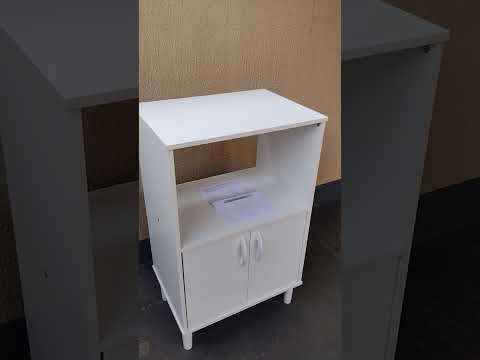 Armário para Micro-ondas Politorno Facility com 2 Portas e 1 Prateleira - 58cm de largura