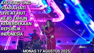 Download lagu AYU TING TING SUARA HATI LIVE AT HUT KE 80 TAHUN REPUBLIK INDONESIA 17 AGUSTUS 2025 MONAS mp3 Download lagu AYU TING TING SUARA HATI LIVE AT HUT KE 80 TAHUN REPUBLIK INDONESIA 17 AGUSTUS 2025 MONAS mp3