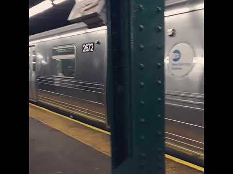 R68s #2672-#2675 & #2640 (D) + R160 #8429 (M) + R160 #9607 (F) leaving West 4th Street