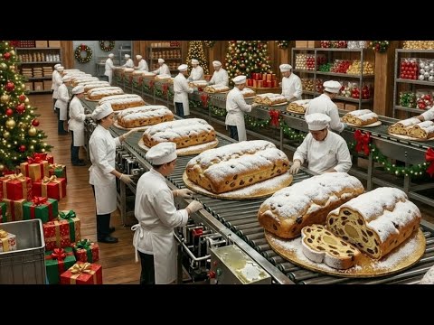 Inside the Traditional Stollen Factory: The Hidden Process Behind Stollen Bread (Full Process)