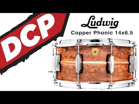 Ludwig Copper Phonic Snare Drum 14x6.5 Raw image 2