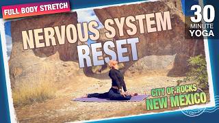 30 Min Nervous System Reset - a Full Body Yoga Class - Five Parks Yoga - City of Rocks, New Mexico