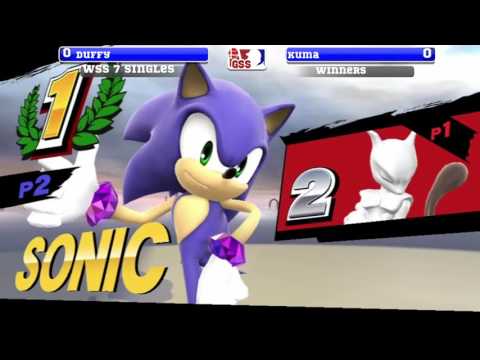WSS 7 Singles - Duffy (Mewtwo) vs Kuma (Sonic) - SSB4 Winners Quarters - Smash 4 - Smash for Wii U