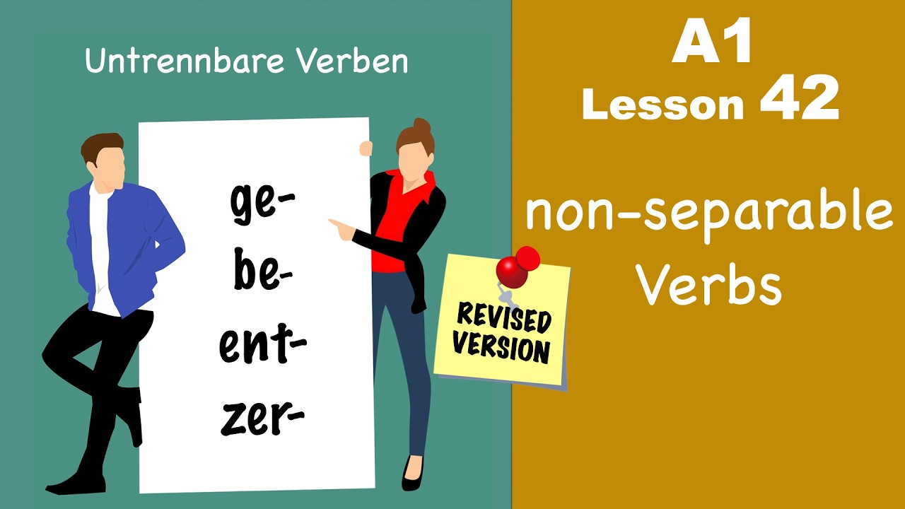 A1 - Lesson 42 | Untrennbare Verben | Non separable verbs | Learn German for beginners