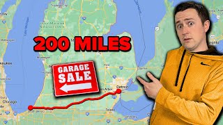Game Hunting at the LONGEST Garage Sale (HUGE FINDS)