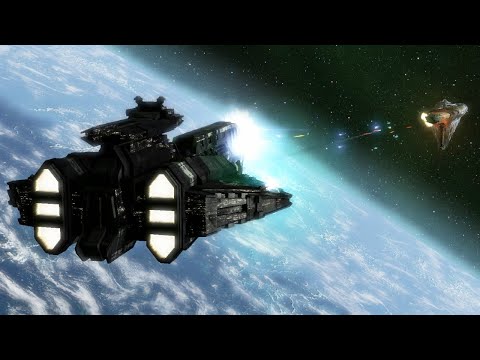 Keldabe-class Battleship vs MC75 Star Cruiser -  Star Wars: Empire At War Remake NPC Battle