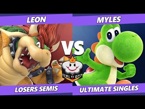 GOML NA Open Northeast USA Losers Semis - LeoN (Bowser) Vs. Myles (Yoshi) Ultimate SSBU