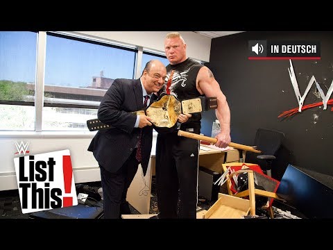 5 vergessene Brock Lesnar Momente - WWE List This! (DEUTSCH)
