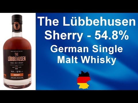 The Lübbehusen Sherry with 54.8% ABV German Single Malt Whisky Review # 262 from WhiskyJason
