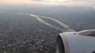 preview picture of video 'Landing in Budapest (nice view of the City)'