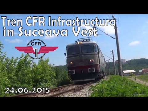 Tren CFR Infrastructura intra in Suceava Vest - 24.06.2015