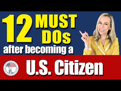 TOP 12 Things you NEED to do after becoming a US Citizen | US Naturalization