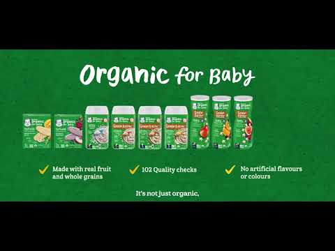 Gerber organic fruit and veggie favorites 12 pouches - Imported