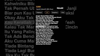 Download lagu Lirik Lagu SAH Sarah Suhairi ft Alfie Zumi 🎶 mp3